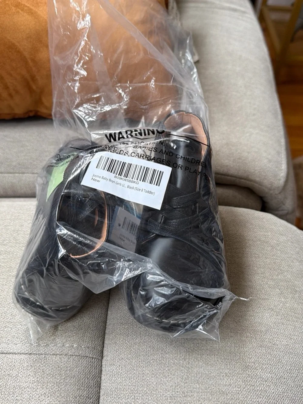 Josmo Black Lace-Up Toddler Walker Boots